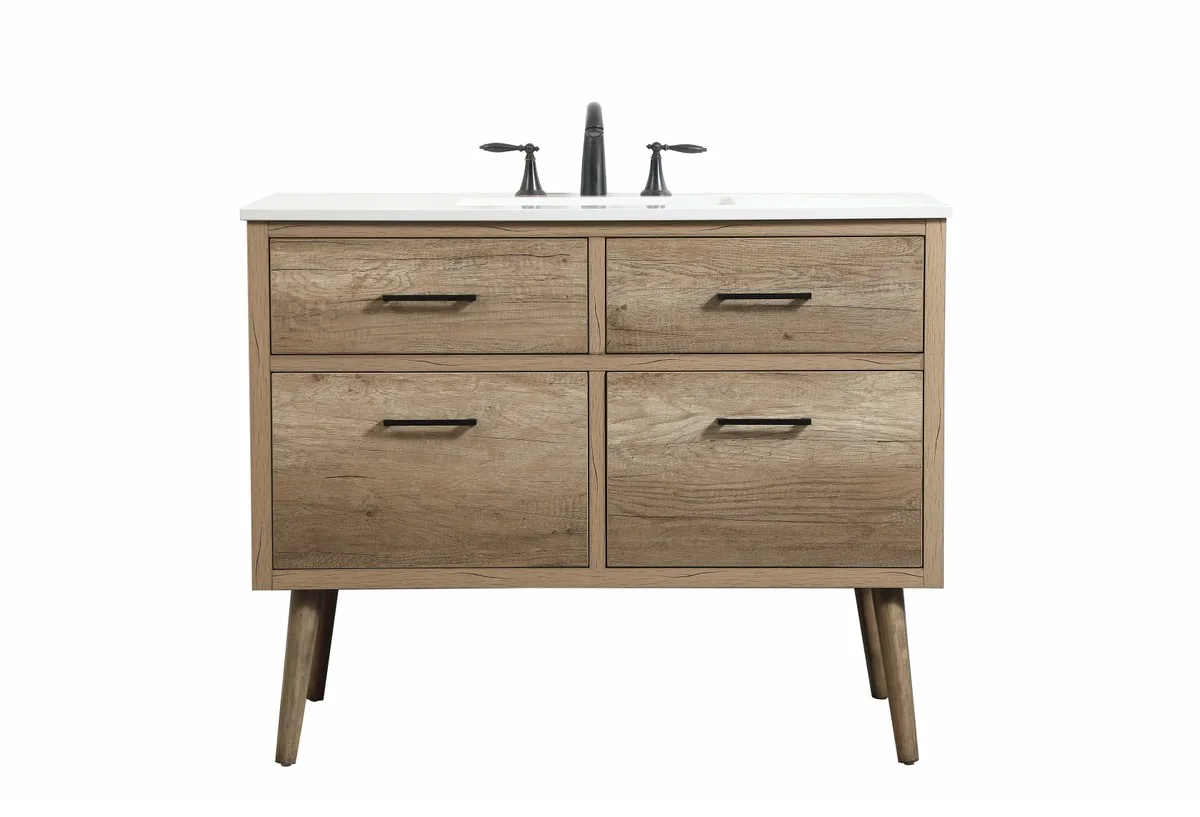 Boise Single Bathroom Vanity in Natural Oak