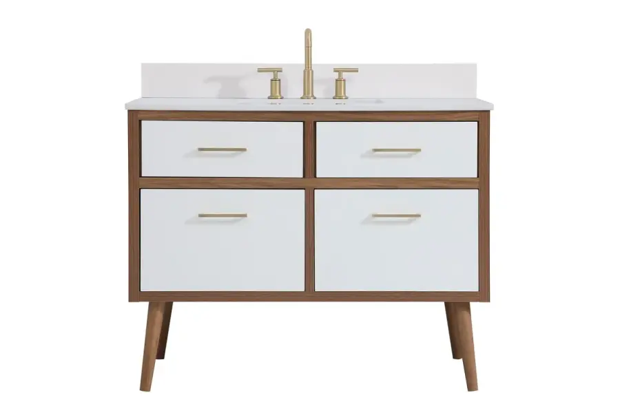 Boise 42" Bathroom Vanity Set in White
