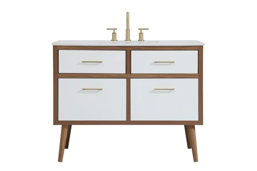 Boise 42" Bathroom Vanity Set in White
