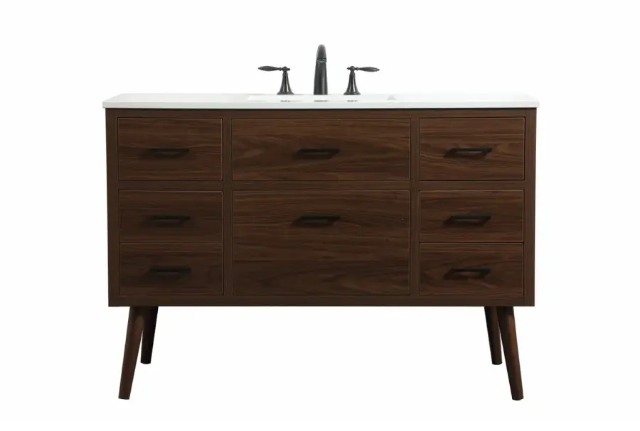 Boise 48" Single Bathroom Vanity in Walnut