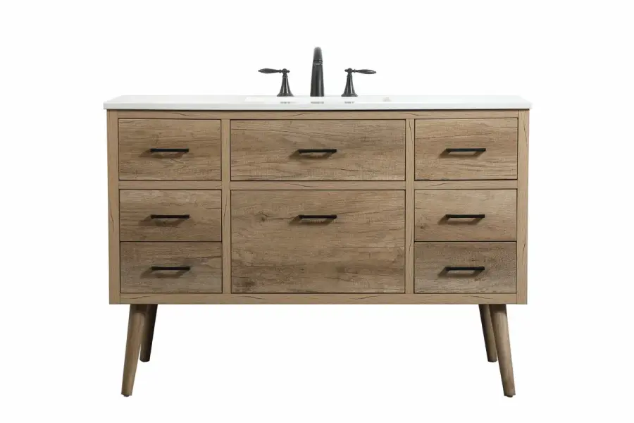 Boise 48" Single Bathroom Vanity in Natural Oak