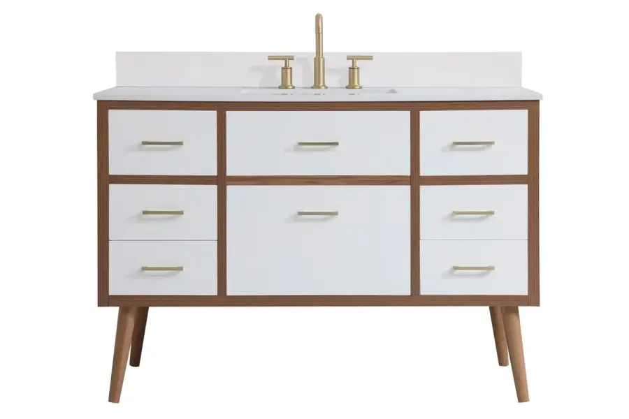 Boise 48" Bathroom Vanity Set in White