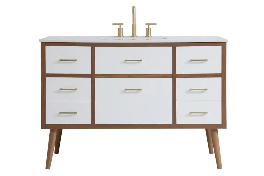 Boise 48" Bathroom Vanity Set in White