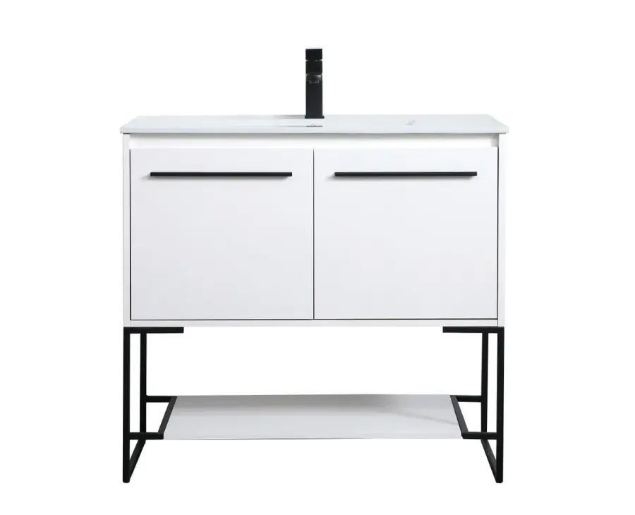 Gerard 36" Single Bathroom Vanity in White