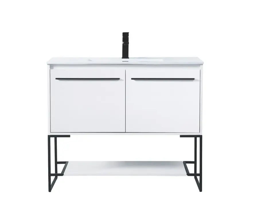 Gerard 40" Single Bathroom Vanity in White