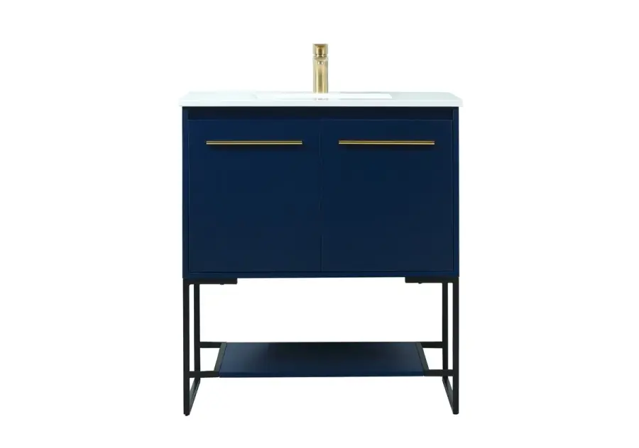 Sloane 30" Blue Vanity Sink Set