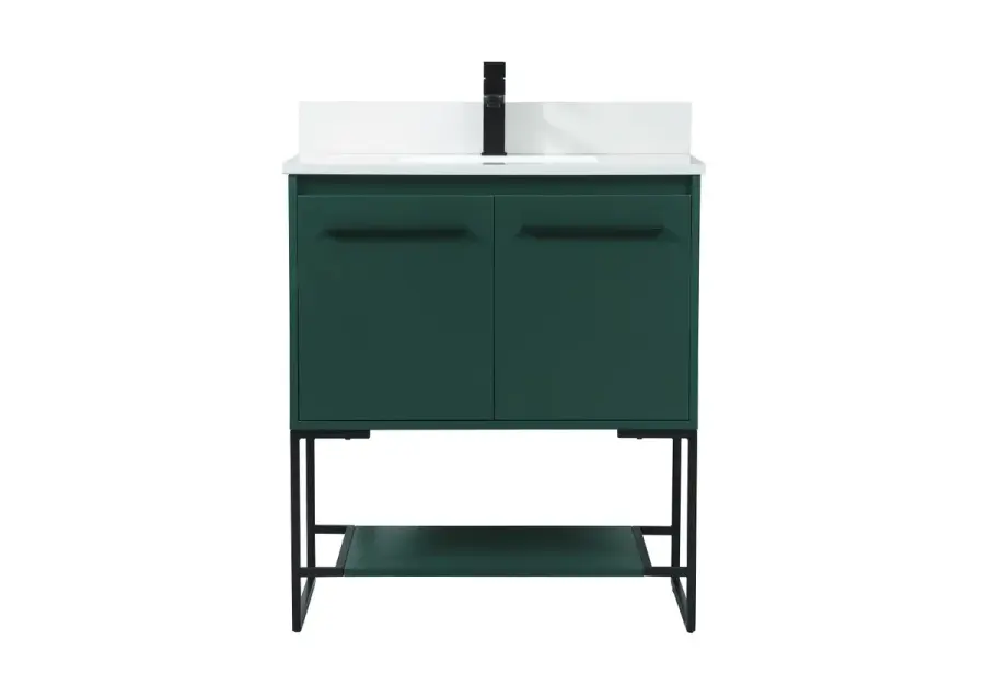 Sloane 30" Vanity Sink Set in Green