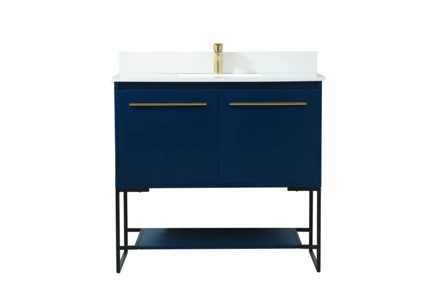 Sloane 36" Blue Vanity Sink Set