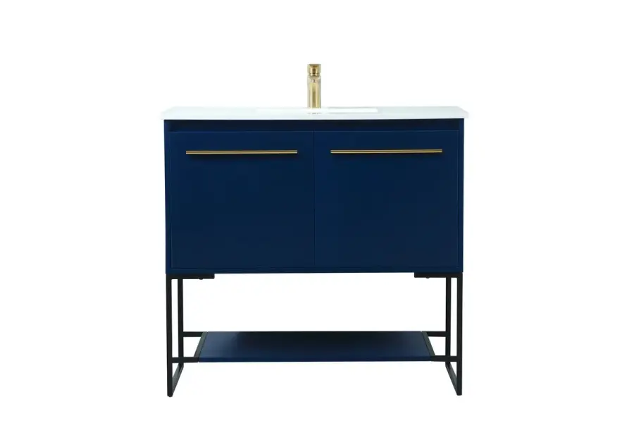 Sloane 36" Blue Vanity Sink Set