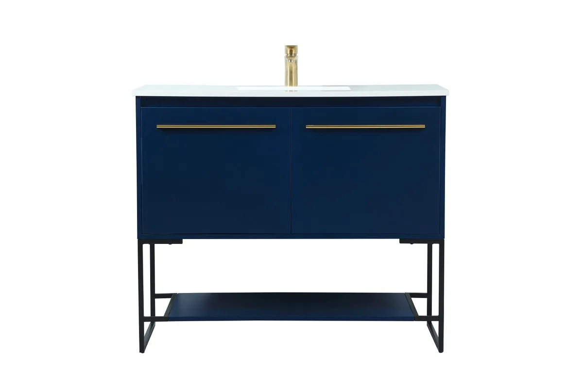 Sloane 40" Blue Vanity Sink Set