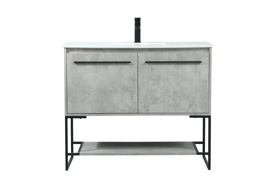 Sloane 40" Vanity Sink Set in Concrete Grey