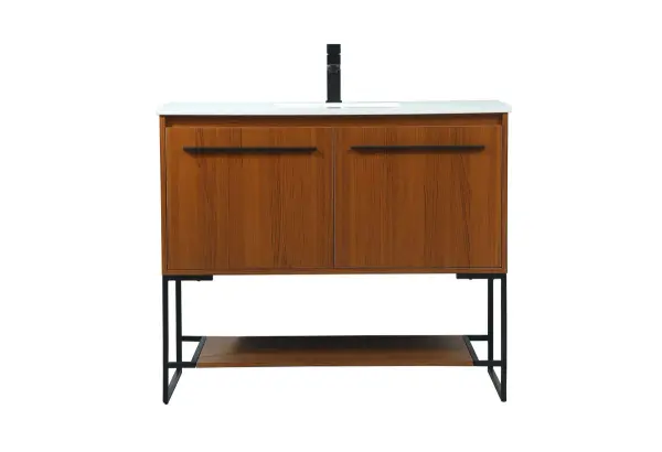 Sloane 40" Vanity Sink Set in Teak