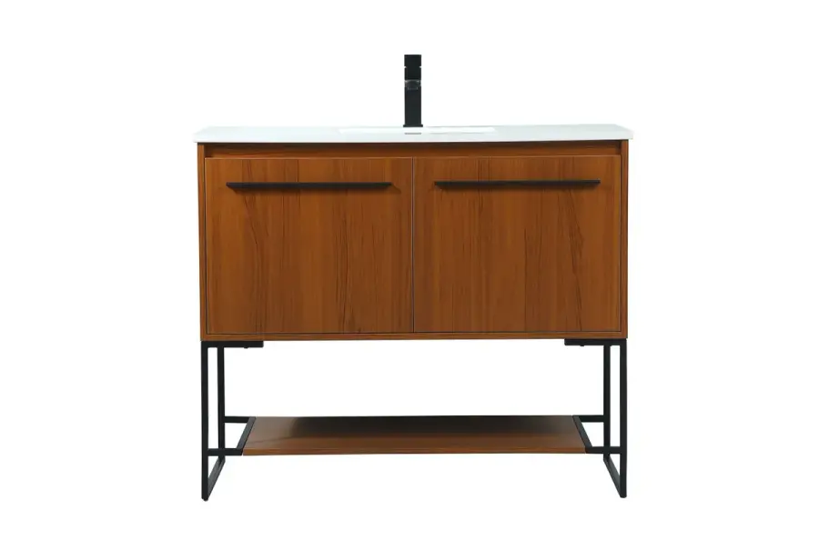 Sloane 40" Vanity Sink Set in Teak