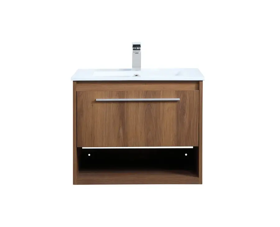 Kasper 24" Single Drawer Floating Bathroom Vanity