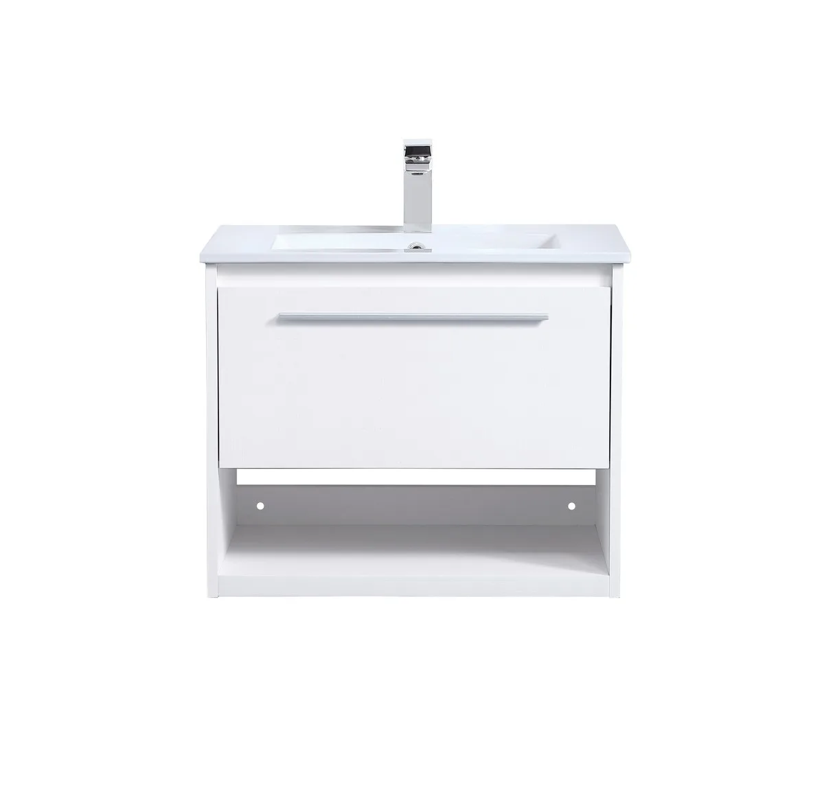 Kasper 24" Single Bathroom Floating Vanity in White