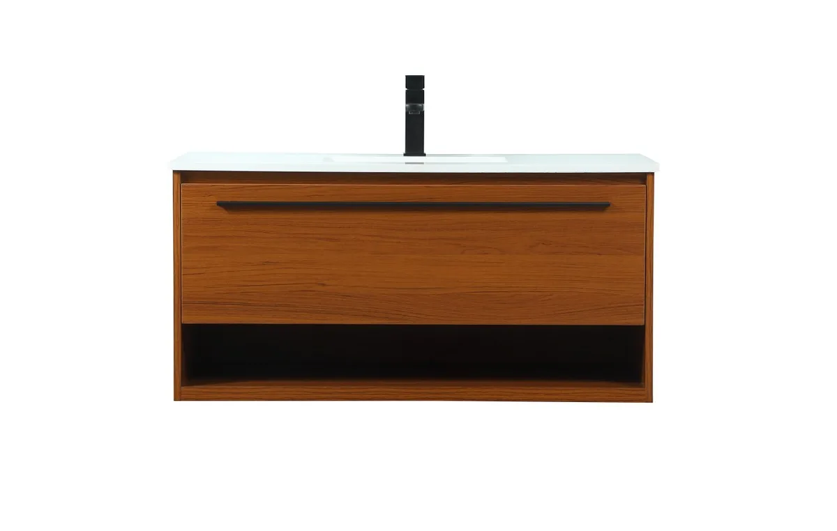 Roman Vanity Sink Set in Teak