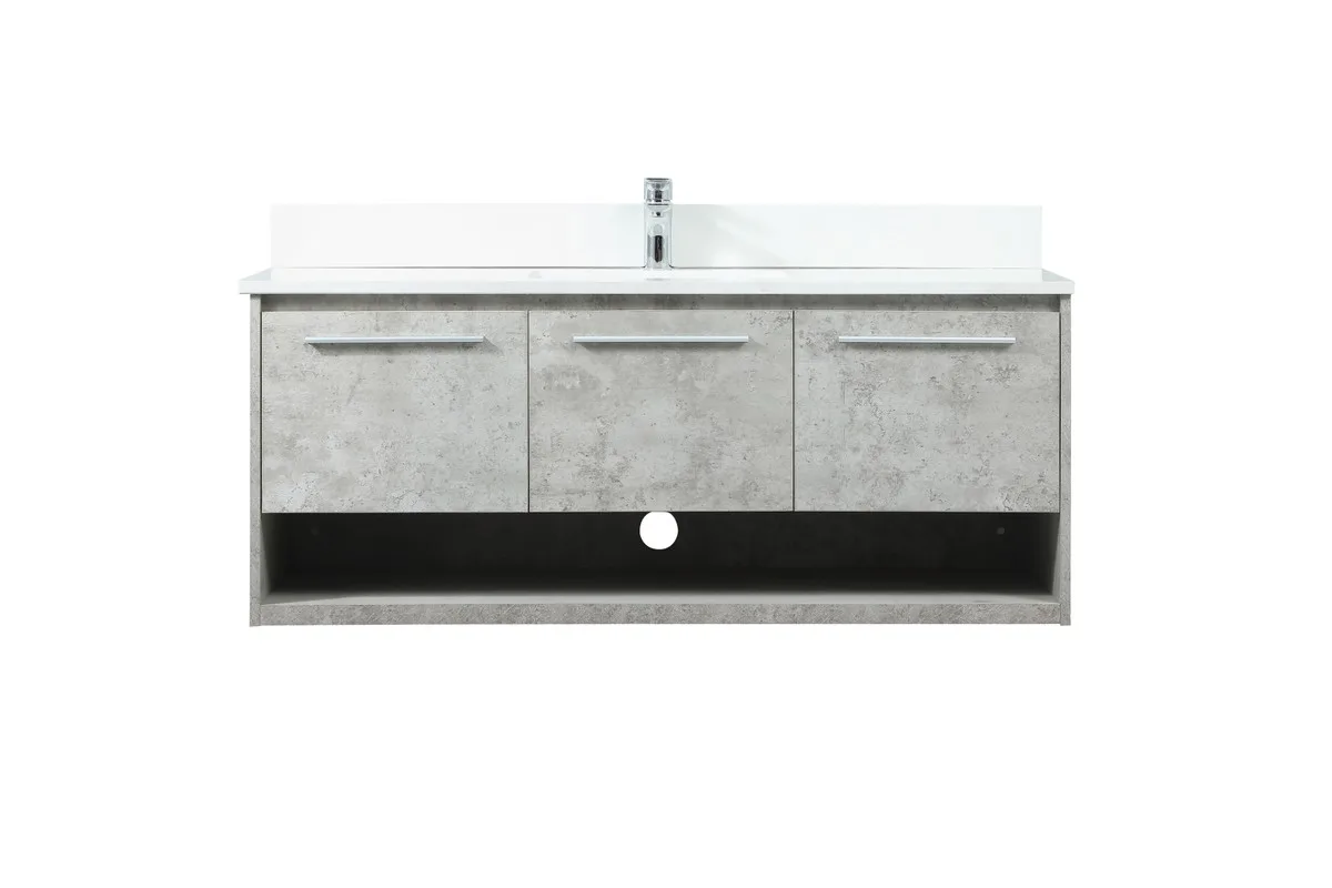 Roman Vanity Sink Set in Concrete Grey