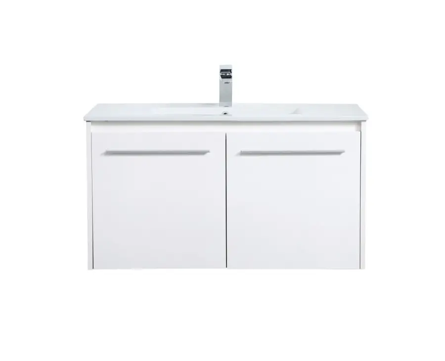 Rasina 36" Single Bathroom Floating Vanity in White