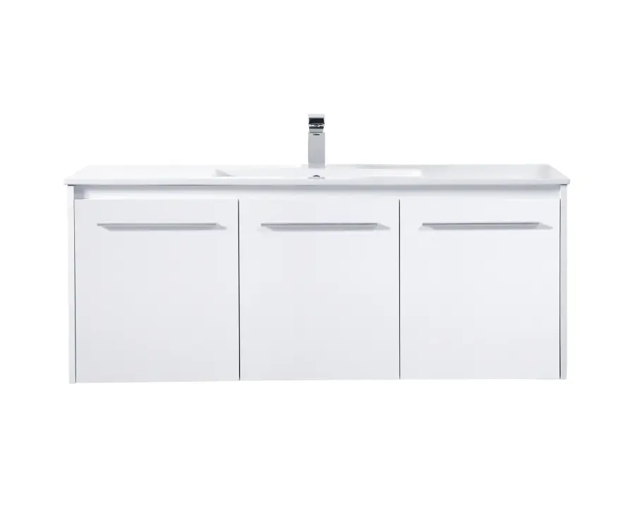 Rasina 48" Single Bathroom Floating Vanity in White
