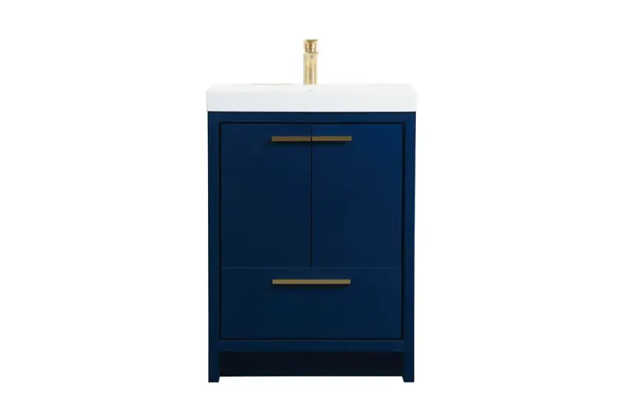 Wyatt 24" Single Bathroom Vanity in Blue