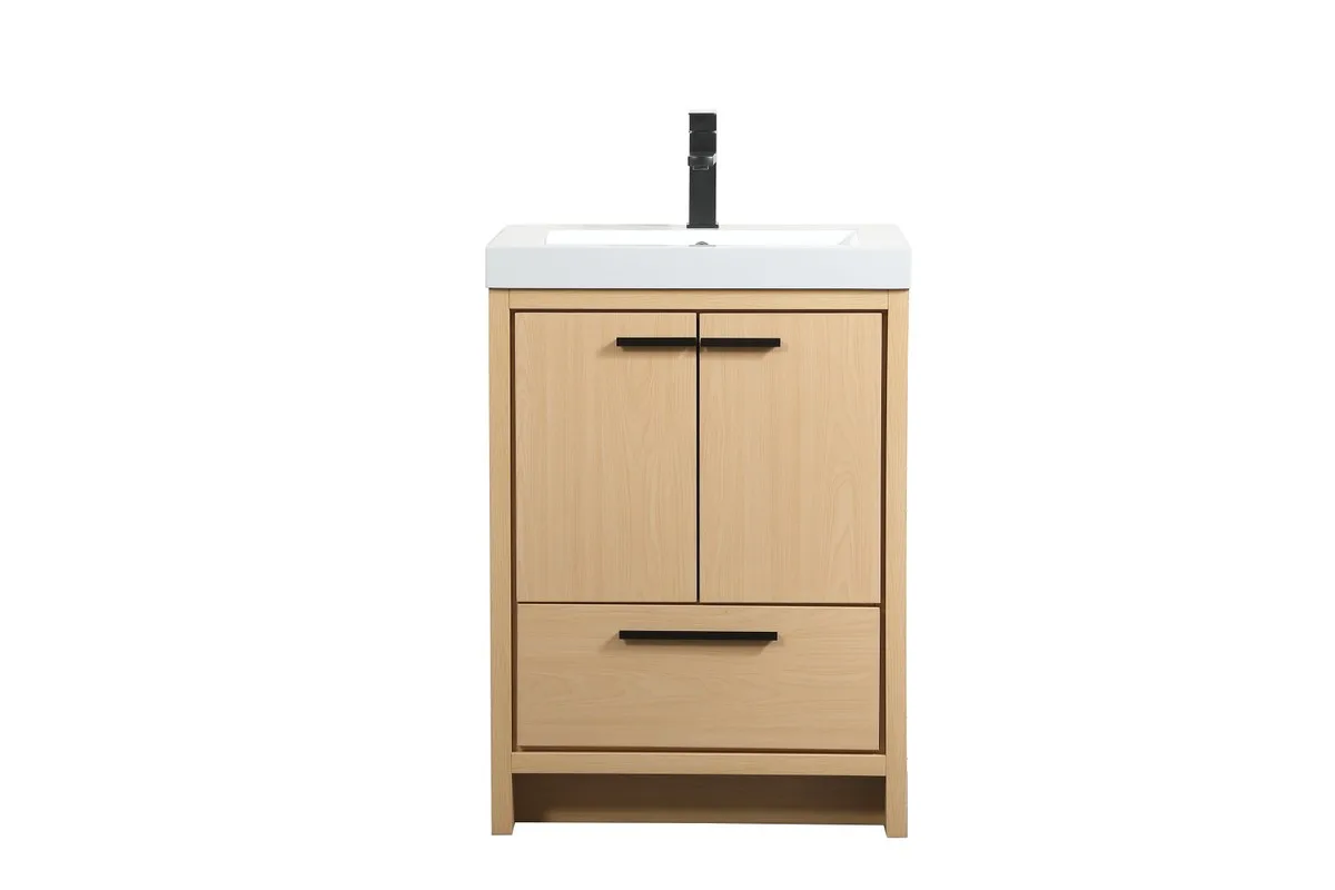 Wyatt 24" Bathroom Vanity Set in Maple