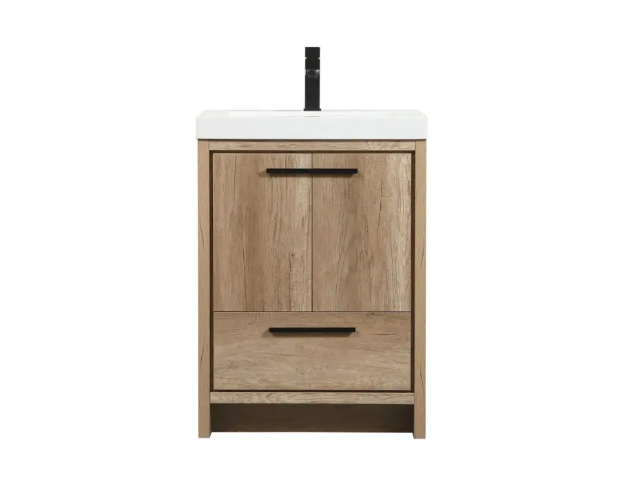 Wyatt 24" Single Bathroom Vanity in Natural Oak