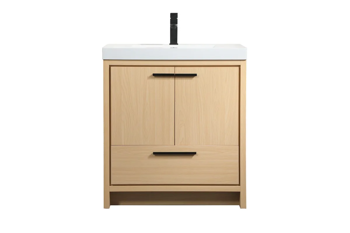 Wyatt 30" Bathroom Vanity Set in Maple