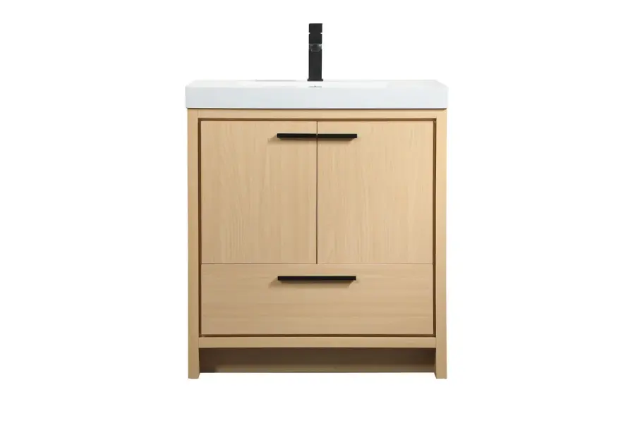 Wyatt 30" Bathroom Vanity Set in Maple