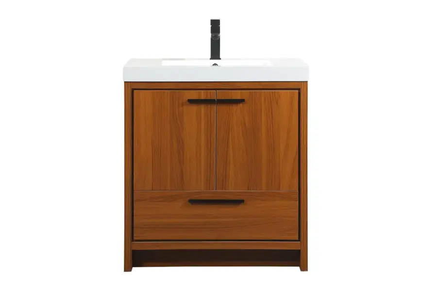 Wyatt 30" Bathroom Vanity Set in Teak
