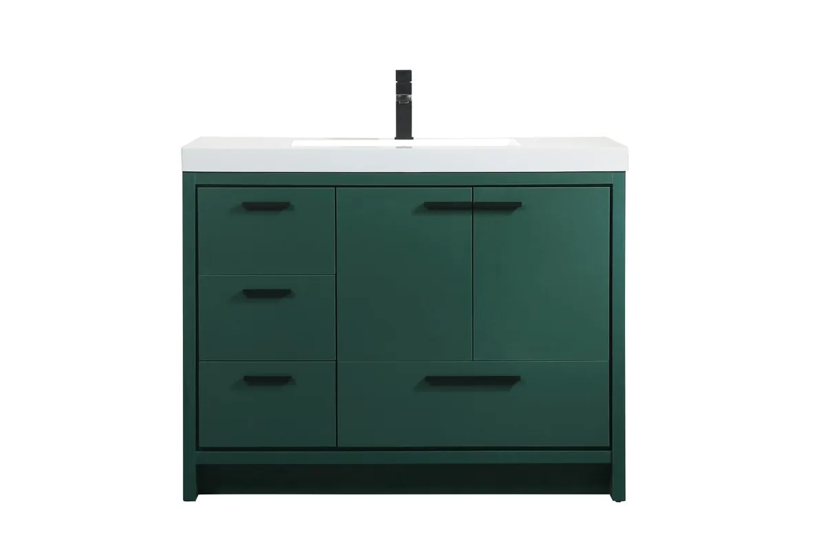 Wyatt Bathroom Vanity Set in Green