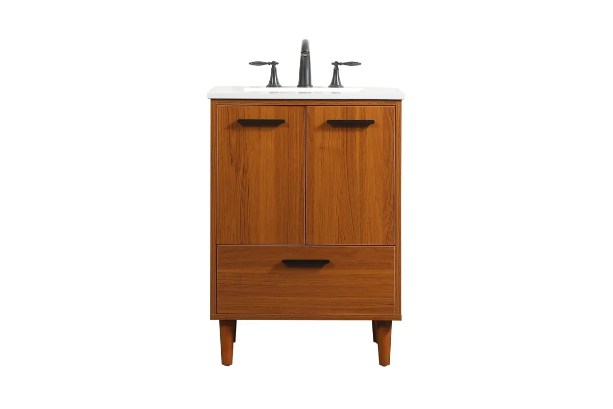 Baldwin 24" Vanity Sink Set in Teak