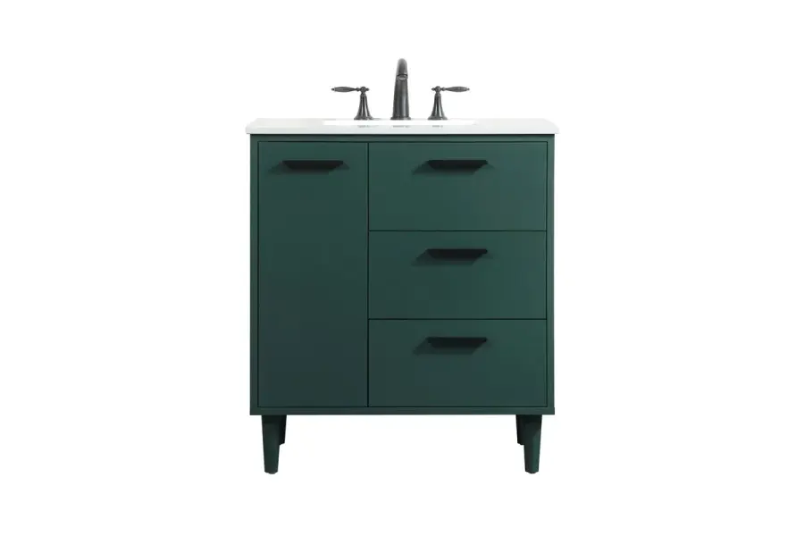 Baldwin 30" Vanity Sink Set in Green