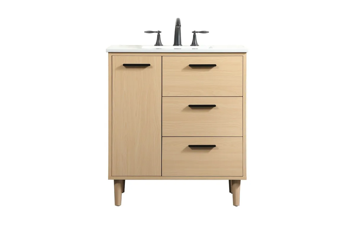 Baldwin 30" Vanity Sink Set in Maple