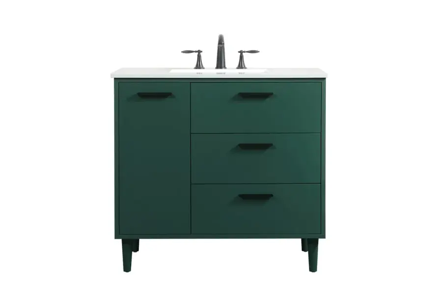 Baldwin 36" Vanity Sink Set in Green