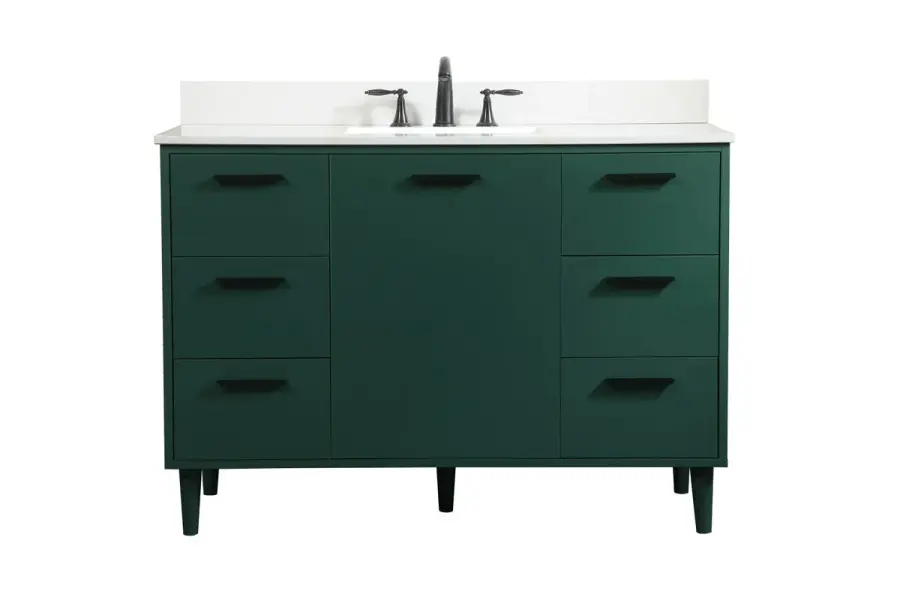 Baldwin 48" Single Sink Vanity in Green