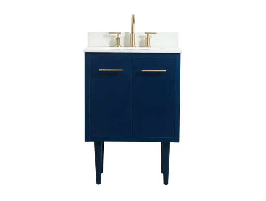 Cyrus 24" Single Bathroom Vanity in Blue