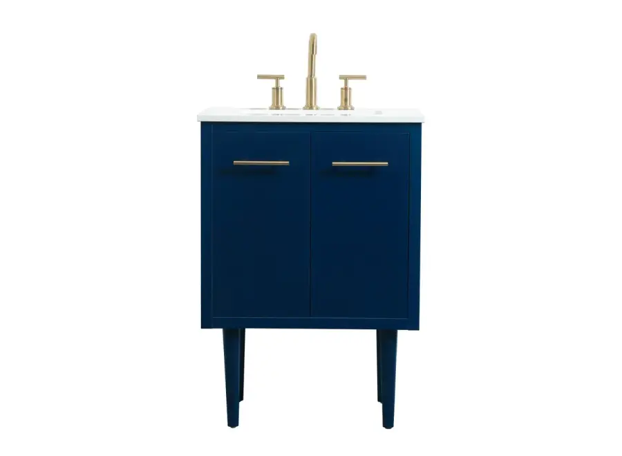 Cyrus 24" Single Bathroom Vanity in Blue