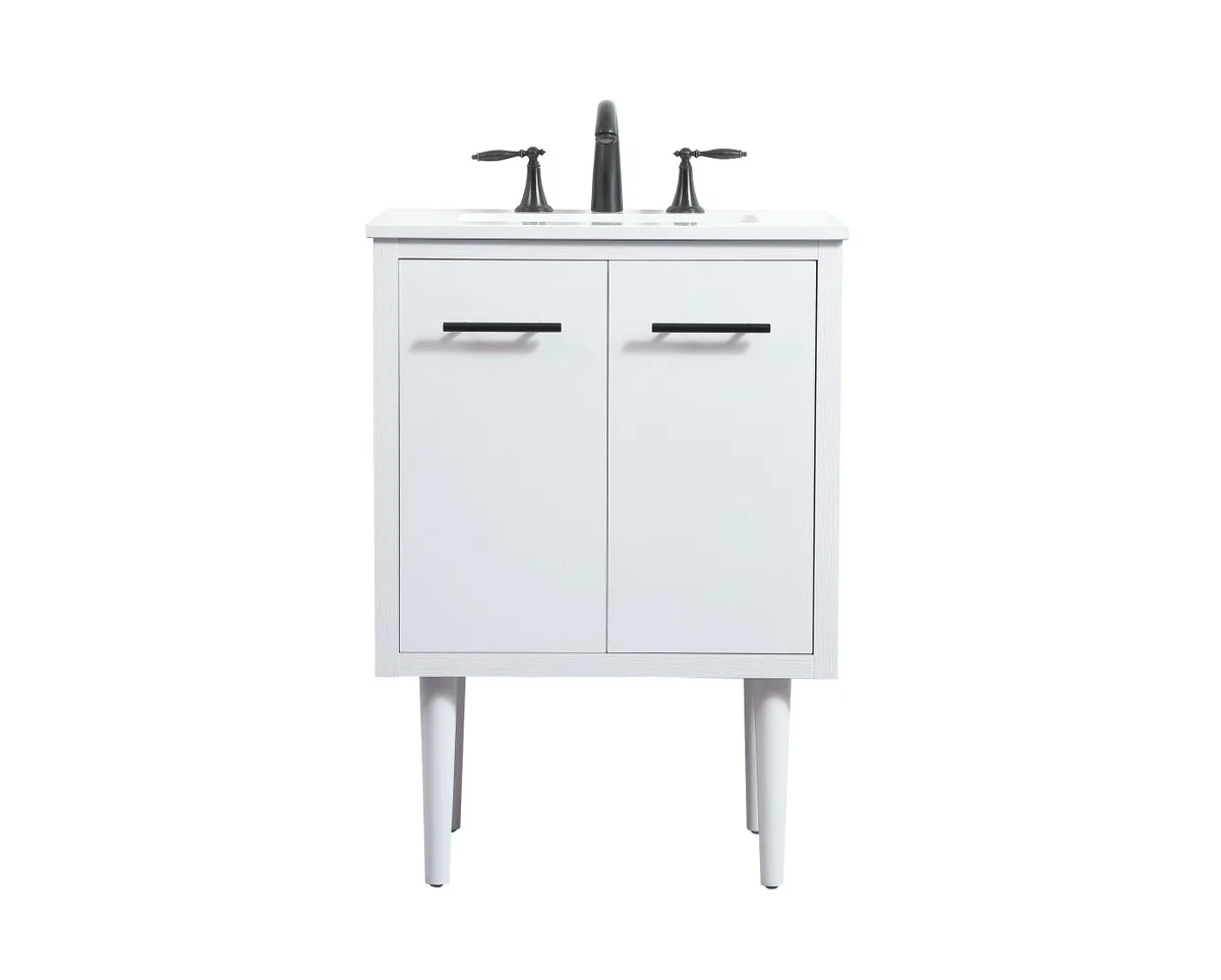 Cyrus 24" Single Bathroom Vanity in White