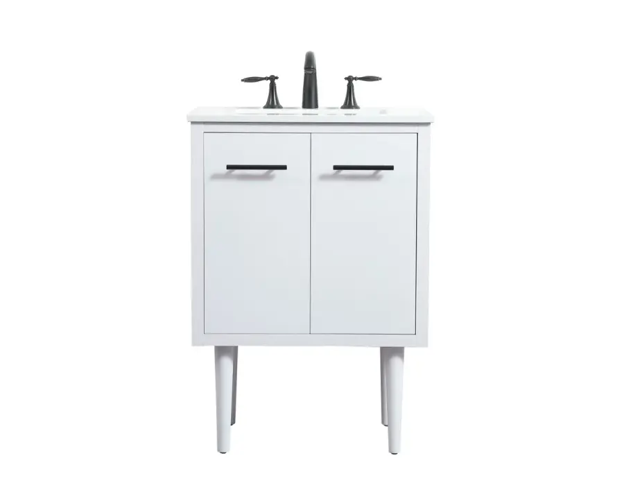 Cyrus 24" Single Bathroom Vanity in White