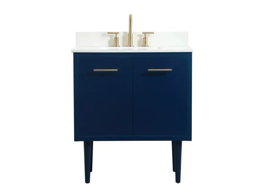 Cyrus 30" Single Bathroom Vanity in Blue