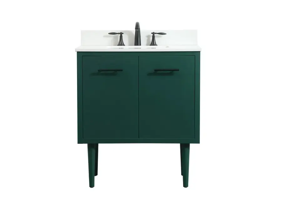 Cyrus 30" Single Bathroom Vanity in Green