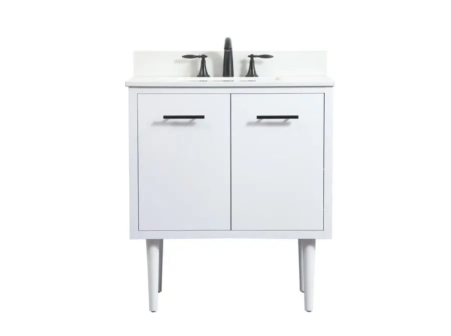 Cyrus 30" Single Bathroom Vanity in White