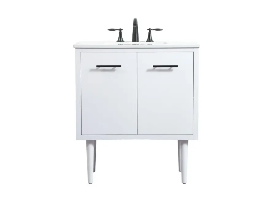 Cyrus 30" Single Bathroom Vanity in White
