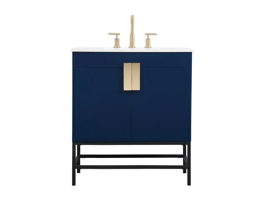 Eugene 30" Single Bathroom Vanity in Blue
