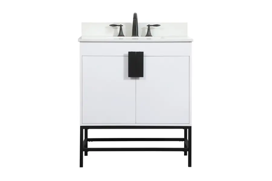 Eugene 30" Single Bathroom Vanity in White