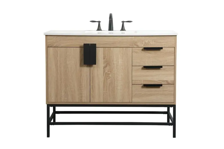 Eugene 42" Single Bathroom Vanity in Mango Wood