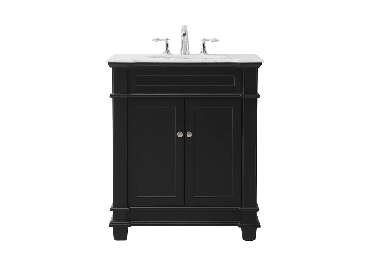 Wesley Bathroom Vanity Set in black