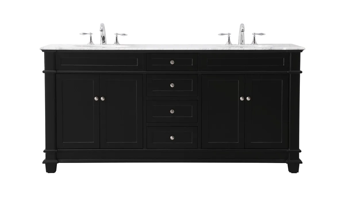 Wesley Bathroom Vanity Set in black