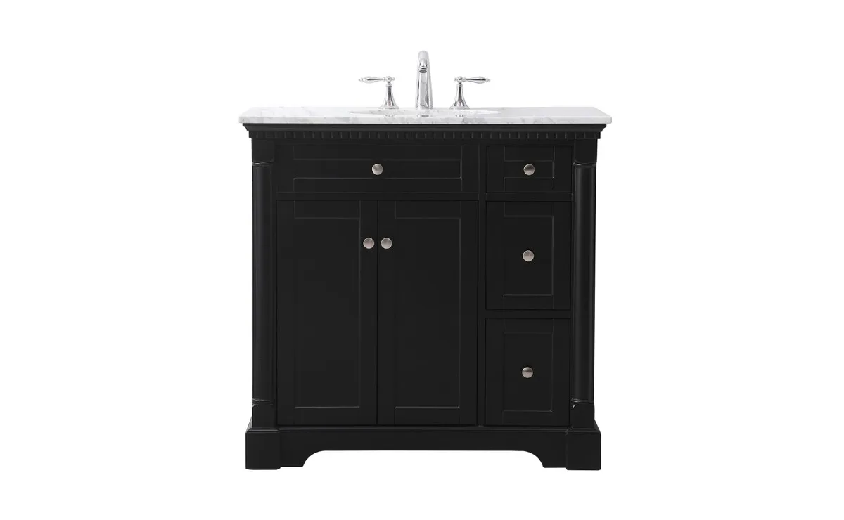 Clarence Bathroom Vanity Set in black