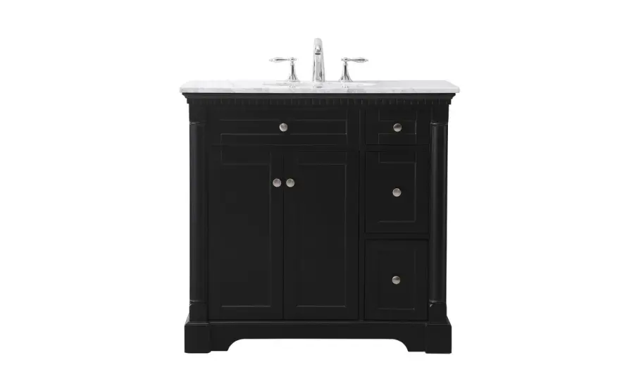 Clarence 36" Bathroom Vanity in Black